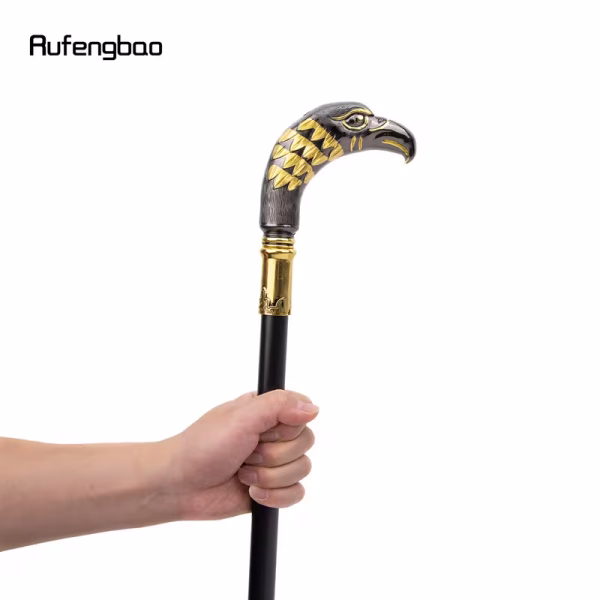 Bengala De Apoio Cabeça Águia Cor Preto