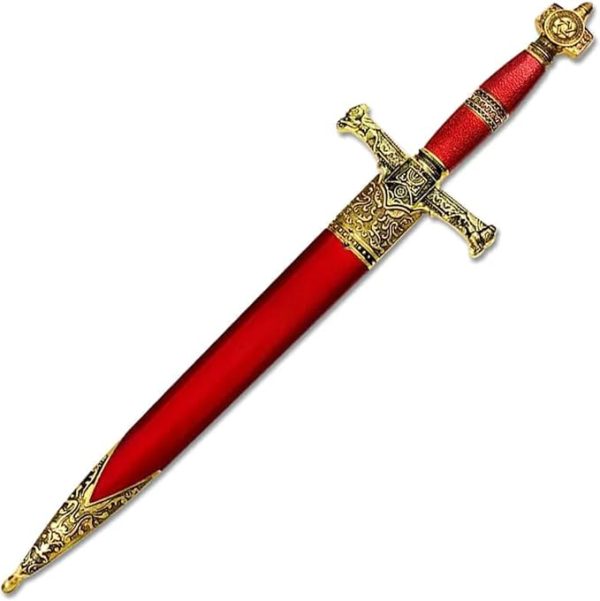 Adaga Rei Salomão Em Metal Sem Corte Decorativa