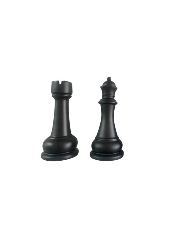 Kit 4 Peças De Xadrez Decorativo 16cm Estatuetas Luxuoso