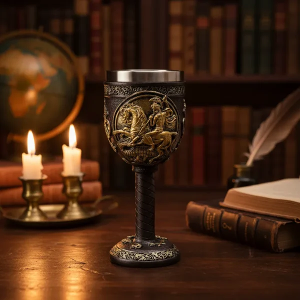 Taça São Jorge Inox Cálice Arte Sacra 180 ml