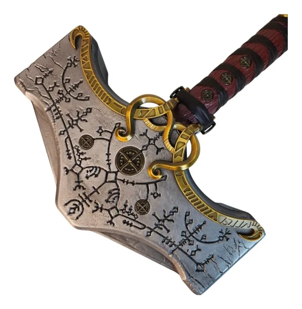 Martelo Thor Mjölnir God Of War Gs Com Runas Luminosas