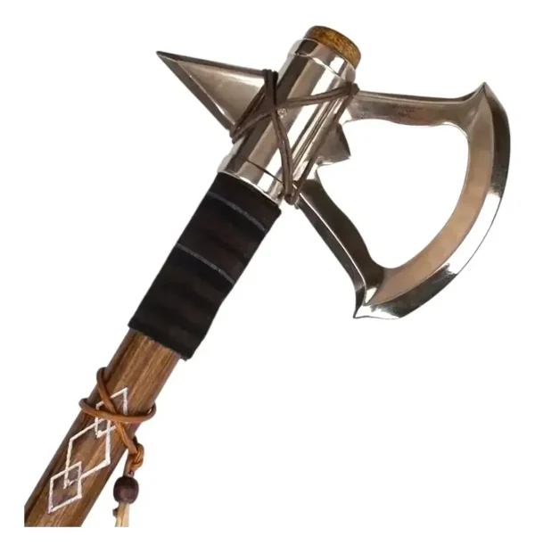 Machado Medieval Viking 45cm Decorativo C/ Suporte