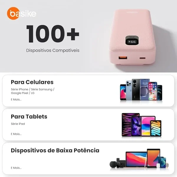 Carregador Power Bank 20000mah Turbo Ios Android