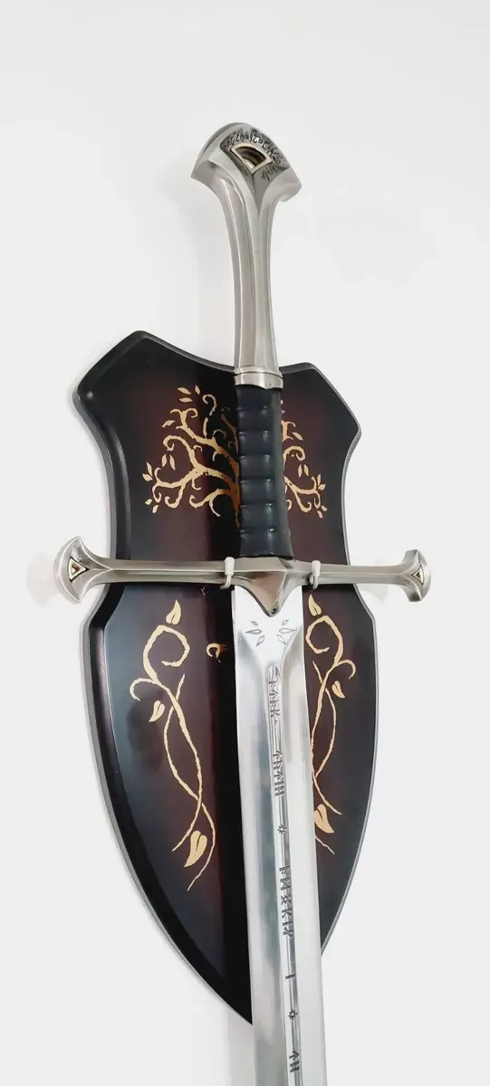 Espada Anduril Senhor Dos Anéis Aragorn Suporte Parede Lotr