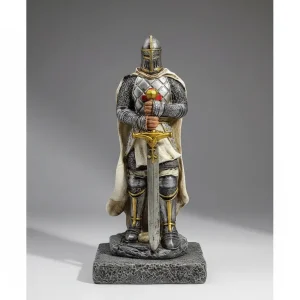 Estatua Cavaleiro Templário Espada Baixa
