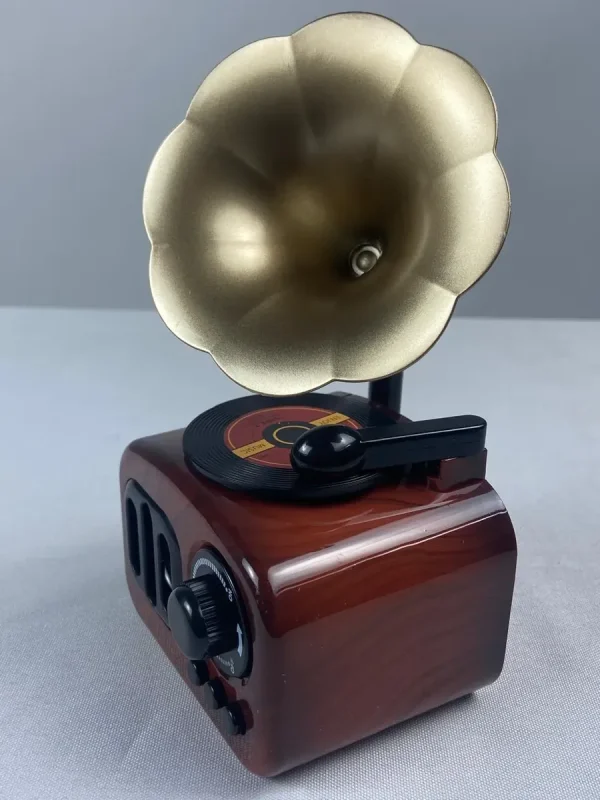 Caixinha Miniatura Toque Musical Vitrola Antiga Decoração