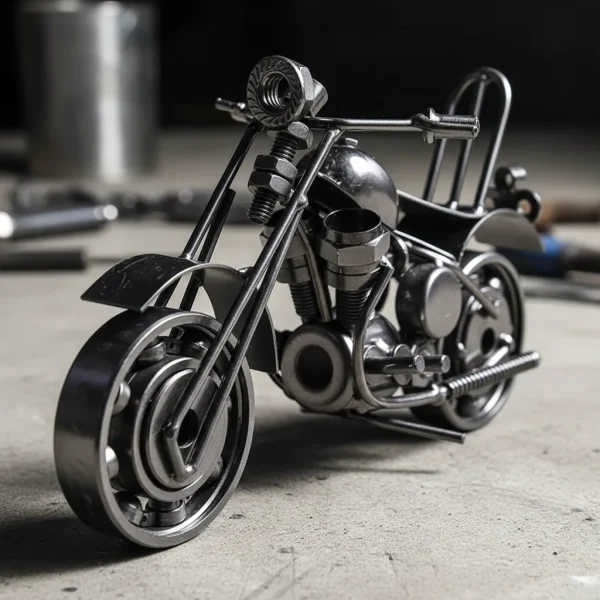 Motocicleta Miniatura Metal Decorativa 13,5 Cm