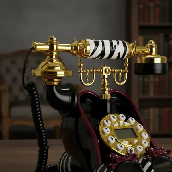 Telefone Fixo Retrô Faz Ligação De Luxo
