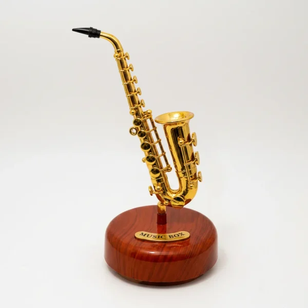 Mini Saxofone, Decoração Doméstica Caixa De Música
