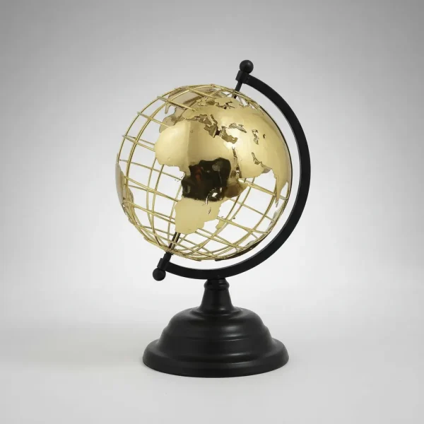 Globo De Mesa Giratório Decorativo De 30 Cm