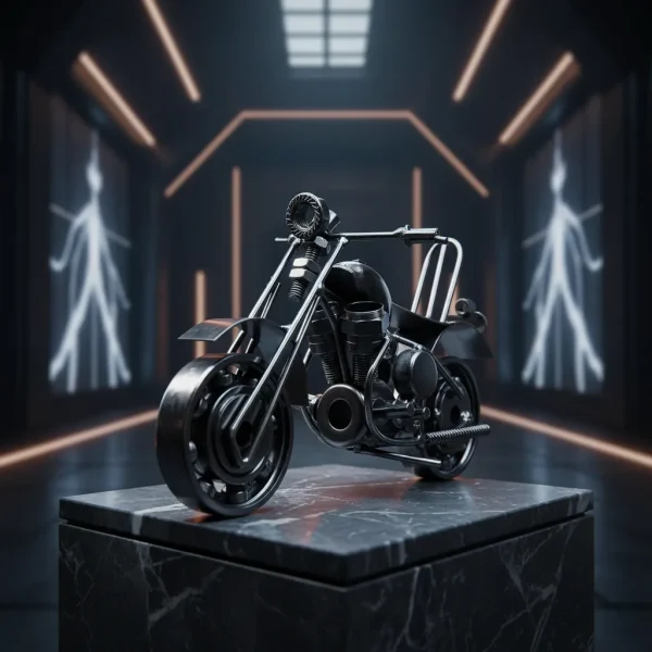 Motocicleta Miniatura Metal Decorativa 13,5 Cm