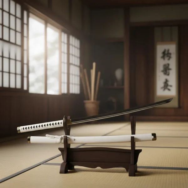 Katana Wado Ichimonji Zoro One Piece Lâmina Bambu Cosplay