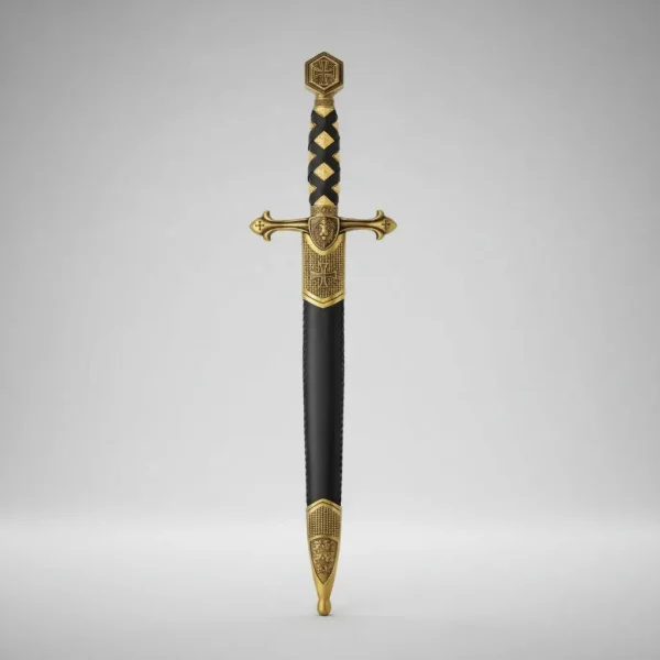 Espada Adaga Cavaleiro Templário Cruz De Malta Medieval 55cm