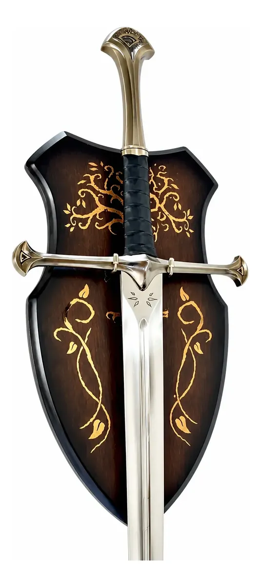 Espada Anduril Senhor Dos Anéis Aragorn Suporte Parede Lotr