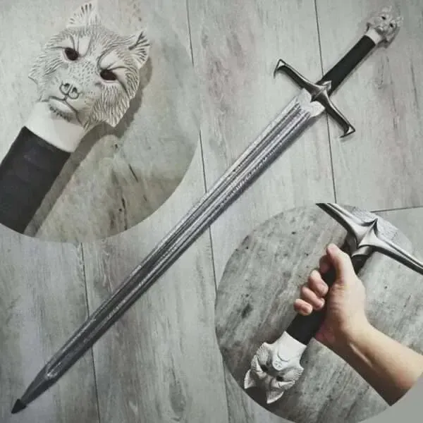 Espada Jon Snow Game Of Thrones Garra Longa Em Aço