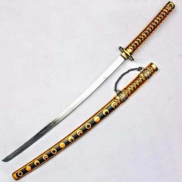 Espada Katana Dourada Rakudai Kishi Com Suporte Adicionar aos favoritos Enc