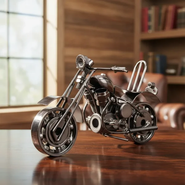 Motocicleta Miniatura Metal Decorativa 13,5 Cm