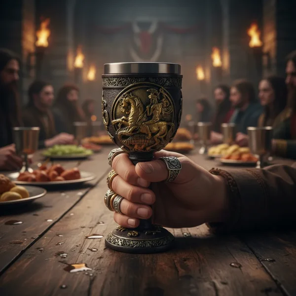 Taça São Jorge Inox Cálice Arte Sacra 180 ml