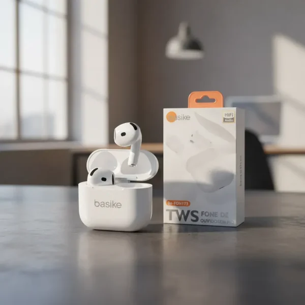 Fone De Ouvido Tws Ios Android Cor Branco