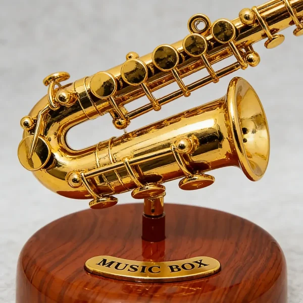 Mini Saxofone, Decoração Doméstica Caixa De Música