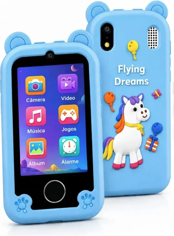 Celular Infantil De Brinquedo Com Câmera Criança Unicórnio