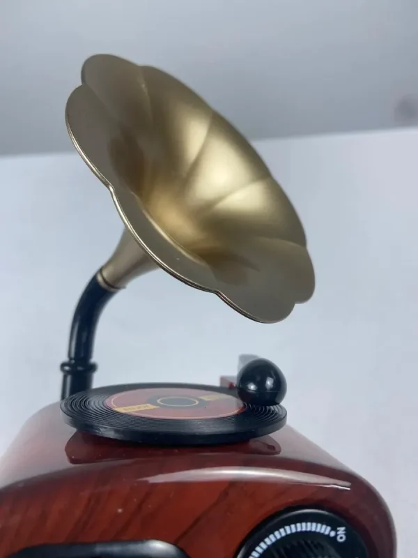 Caixinha Miniatura Toque Musical Vitrola Antiga Decoração