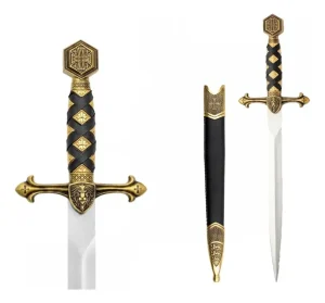 Espada Adaga Cavaleiro Templário Cruz De Malta Medieval 55cm