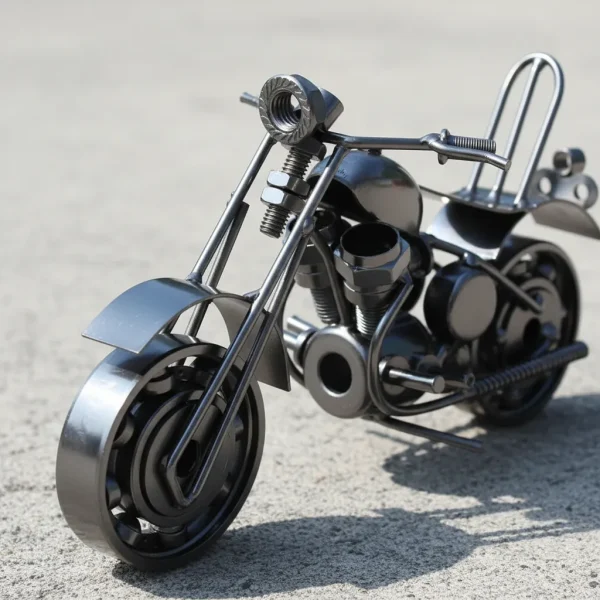 Motocicleta Miniatura Metal Decorativa 13,5 Cm