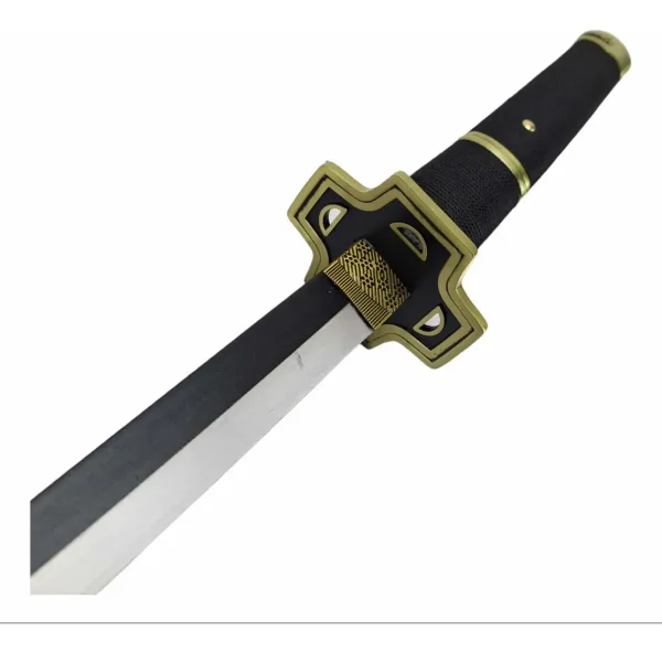 Espada Katana Yamato Dmc 5 Com Tsuba Dourada E Suporte