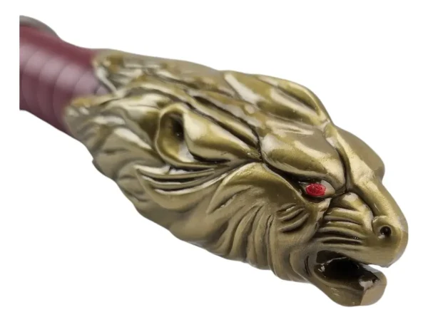 Espada Cumpridora De Promessas Vermelha Leão Dourado
