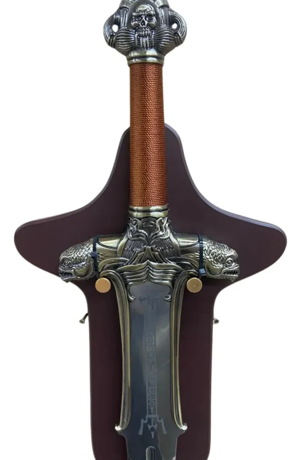 Espada Decorativa Metal Pai Com Suporte