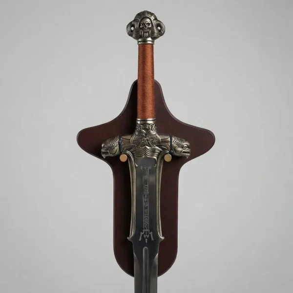 Espada Decorativa Metal Pai Com Suporte
