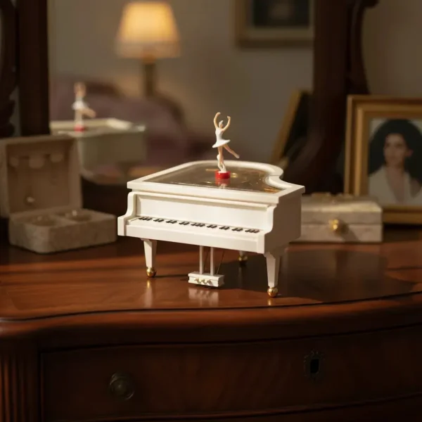 Piano De Cauda C/bailarina Decorativo