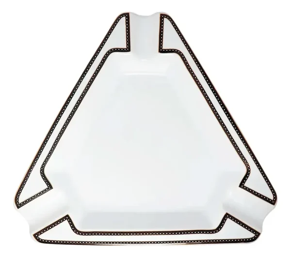 Cinzeiro Para Charuto Triangular  Cor Branco