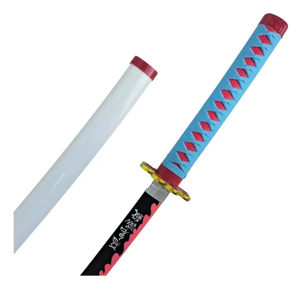 Katana Kanroji Demon Slayer Lâmina Bambu Com Suporte