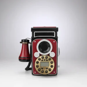 Telefone Modelo Antigo De Gancho Faz Ligação