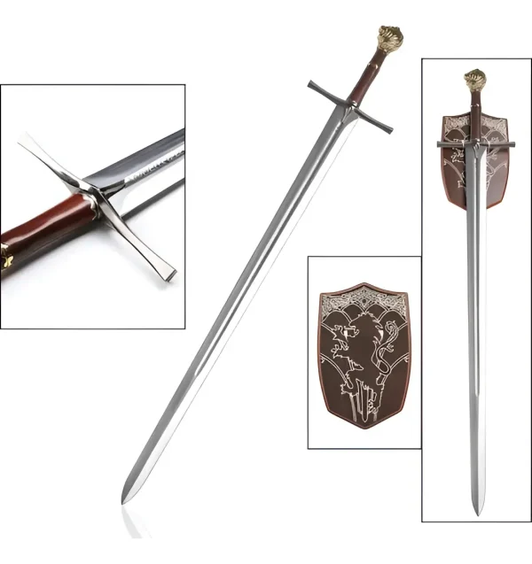 Espada Crônicas De Nárnia Em Aço Peter Principe Com Suporte