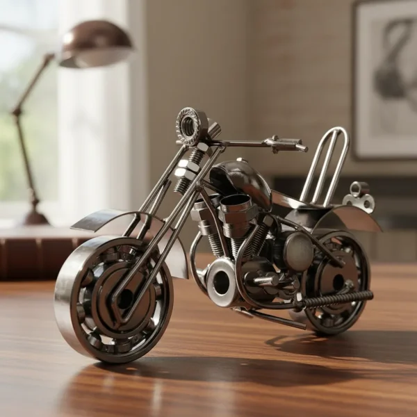 Motocicleta Miniatura Metal Decorativa 13,5 Cm