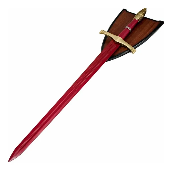 Espada Cumpridora De Promessas Vermelha Leão Dourado