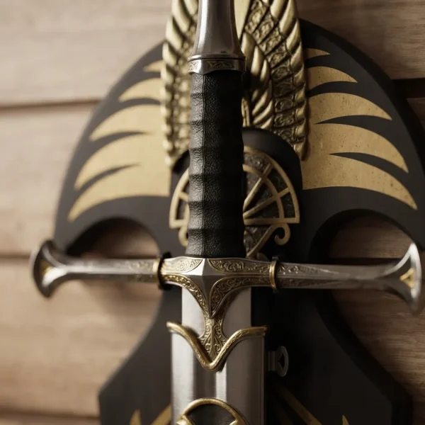 Espada Decorativa Anduril Com Bainha E Suporte