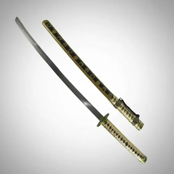 Espada Katana Dourada Rakudai Kishi Com Suporte Adicionar aos favoritos Enc