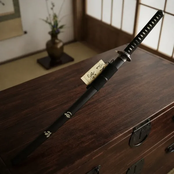 Katana Ninja Metal Decorativa Osato Knives Preta