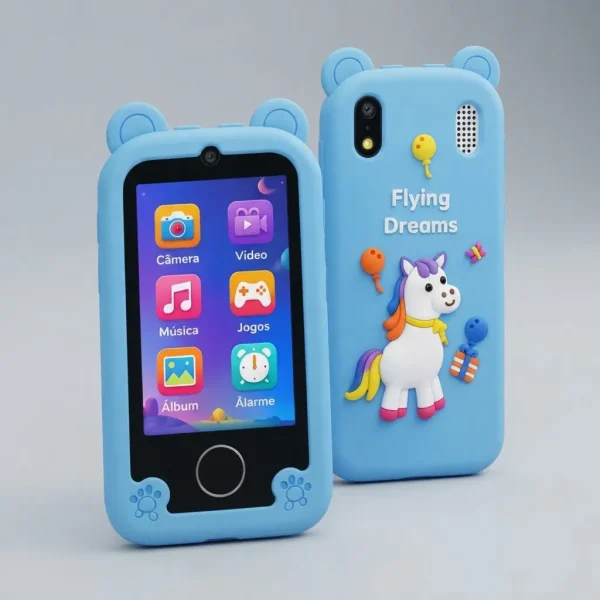 Celular Infantil De Brinquedo Com Câmera Criança Unicórnio