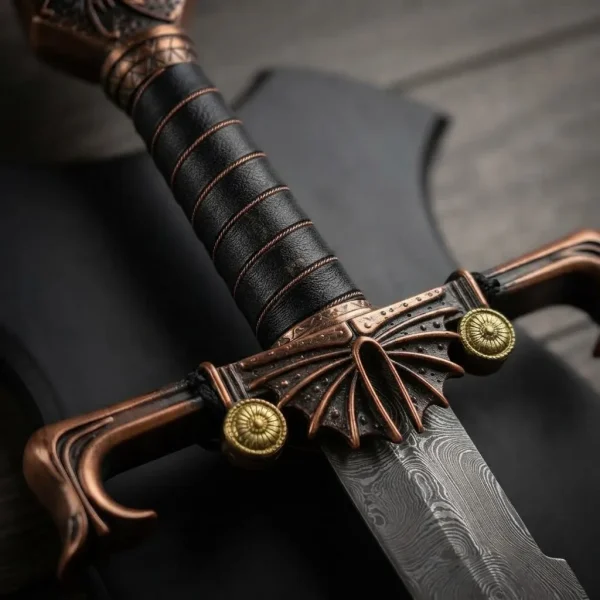 Espada Blackfyre Casa Targaryen Aço Com Suporte De Parede