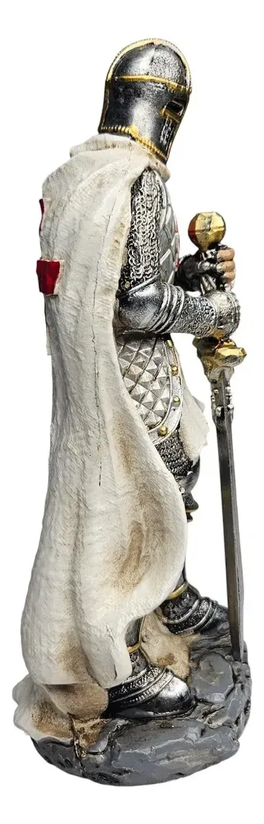 Estatua Cavaleiro Templário Espada Baixa