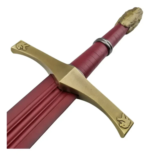 Espada Cumpridora De Promessas Vermelha Leão Dourado