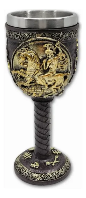 Taça São Jorge Inox Cálice Arte Sacra 180 ml