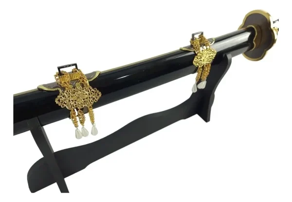 Espada Katana Touken Ranbu Kuninaga Preta Em Aço