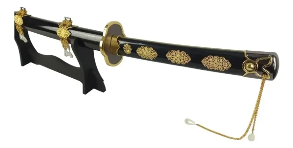 Espada Katana Touken Ranbu Kuninaga Preta Em Aço