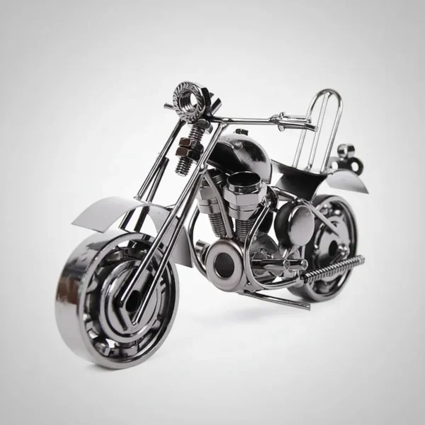 Motocicleta Miniatura Metal Decorativa 13,5 Cm